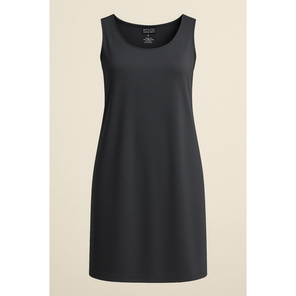 NY & Co. Sleeveless Navy Minimalist Sheath Dress – L - Picture 2 of 5